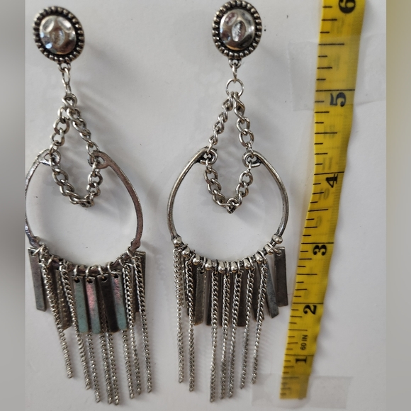 Custom Made Silver HoBo Earrings - Picture 5 of 5